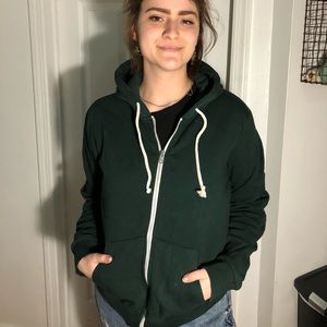 Dark Green American Apparel Hoodie